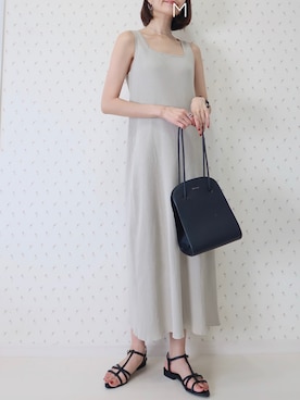 「CENE（セネ）の【CENE】セネ/ ビッククロスリング（リング）」を使った、MAYUKOさん（レディース・163cm）の夏コーディネート