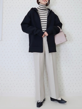 「classicalelf（クラシカルエルフ）のアイテム（パーカー）」を使った、MAYUKOさん（レディース・163cm）の冬コーディネート