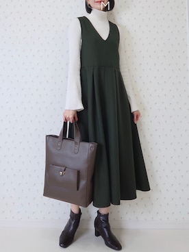 「PURIL（ピュリル）のアイテム」を使った、MAYUKOさん（レディース・163cm）の冬コーディネート