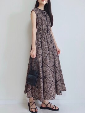 「URBAN RESEARCH Sonny Label（アーバンリサーチサニーレーベル）のアイテム（ワンピース/ドレス）」を使った、MAYUKOさん（レディース・163cm）の夏コーディネート