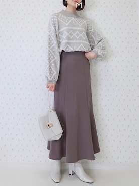 「KBF+（ケービーエフプラス）のアイテム（バッグ）」を使った、MAYUKOさん（レディース・163cm）の秋コーディネート