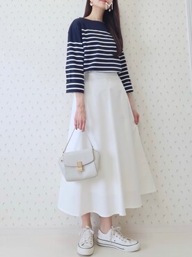 「KBF+（ケービーエフプラス）のアイテム（バッグ）」を使った、MAYUKOさん（レディース・163cm）の春コーディネート