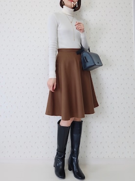 「PUBLIC TOKYO（パブリックトウキョウ）のアイテム（その他アウター）」を使った、MAYUKOさん（レディース・163cm）の冬コーディネート