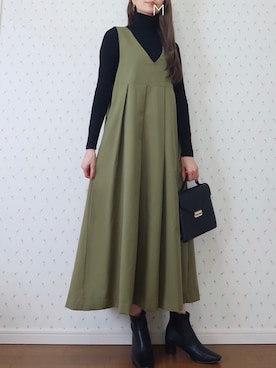 「fifth（フィフス）の中綿ショートダウンコート（ダウンジャケット/コート）」を使った、MAYUKOさん（レディース・163cm）の冬コーディネート