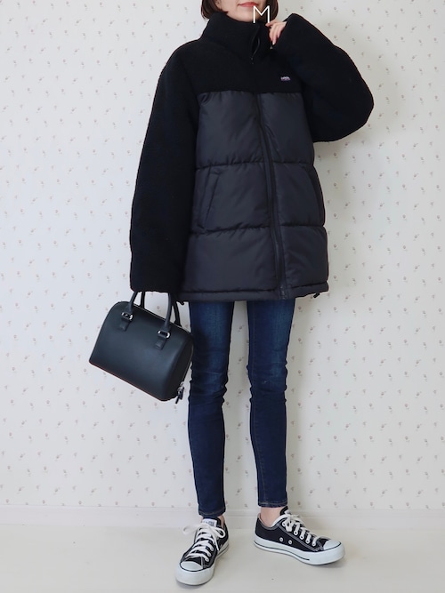 セール】《Javaジャバコラボ》もこもこ&暖か。ボア切替え