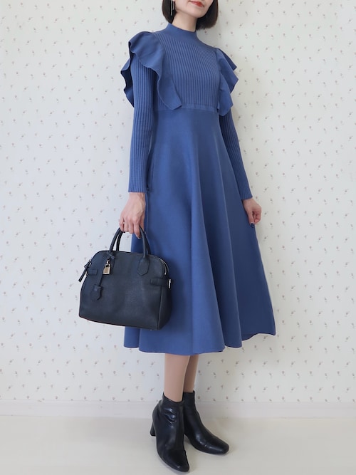 ワンピース hiand Frill millefeuille One piece Frill millefeuille One piece - HIAND