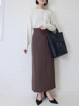 「classicalelf（クラシカルエルフ）のアイテム（スカート）」を使った、MAYUKOさん（レディース・163cm）の秋コーディネート