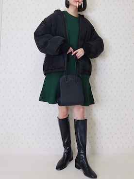 「VIS（ビス）のアイテム」を使った、MAYUKOさん（レディース・163cm）の冬コーディネート