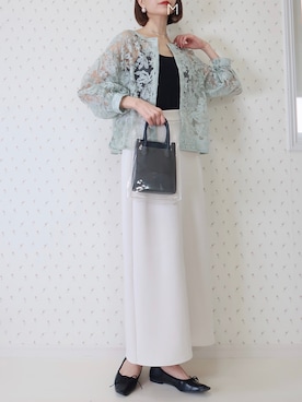 「RANDA（ランダ）のアイテム（バレエシューズ）」を使った、MAYUKOさん（レディース・163cm）の春コーディネート