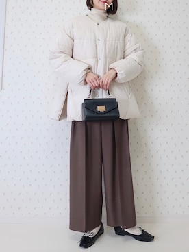 「ADAM ET ROPE'（アダムエロペ）のアイテム（ジャケット/アウター）」を使った、MAYUKOさん（レディース・163cm）の冬コーディネート