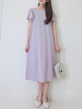 「しまむら（シマムラ）のアイテム（ワンピース/ドレス）」を使った、MAYUKOさん（レディース・163cm）の夏コーディネート