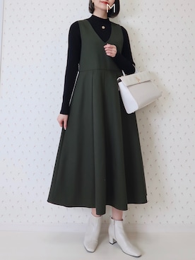 「LILY BROWN（リリーブラウン）のアイテム（トップス）」を使った、MAYUKOさん（レディース・163cm）の冬コーディネート