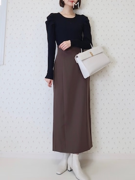 「classicalelf（クラシカルエルフ）のアイテム（スカート）」を使った、MAYUKOさん（レディース・163cm）の冬コーディネート