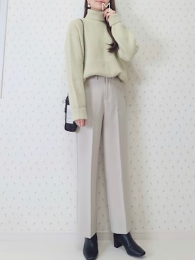 「fifth（フィフス）の中綿ショートダウンコート（ダウンジャケット/コート）」を使った、MAYUKOさん（レディース・163cm）の冬コーディネート