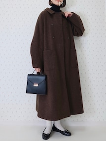 ジャケット・アウター Amiur bal collar round coat Amiur（エミレ）の「bal collar round sleeve coat（ダウン