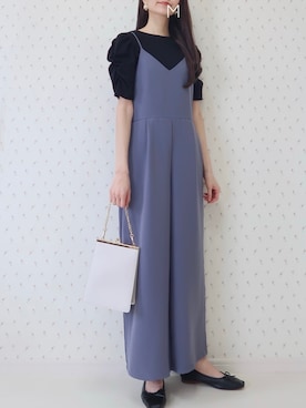 「GU（ジーユー）のアイテム（オールインワン・サロペット）」を使った、MAYUKOさん（レディース・163cm）の春コーディネート