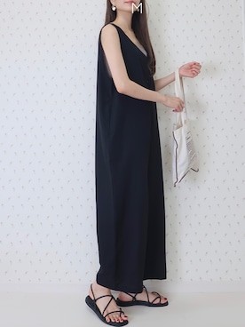 「classicalelf（クラシカルエルフ）のアイテム（オールインワン・サロペット）」を使った、MAYUKOさん（レディース・163cm）の夏コーディネート