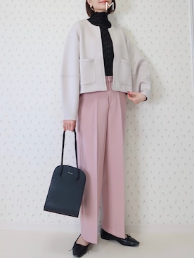 「titivate（ティティベイト）のアイテム（ブルゾン）」を使った、MAYUKOさん（レディース・163cm）の春コーディネート