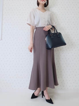 「classicalelf（クラシカルエルフ）のアイテム（スカート）」を使った、MAYUKOさん（レディース・163cm）の夏コーディネート