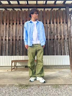 「カーゴパンツ」｜potaさん（メンズ・175cm・30代）の秋コーディネート