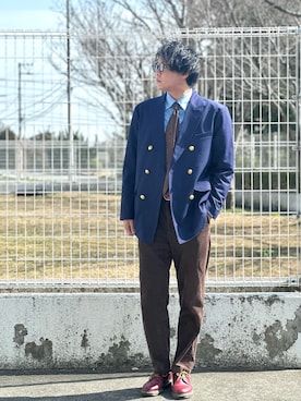 「A.D.S.R.（エーディーエスアール）のアイテム」を使った、potaさん（メンズ・175cm）の冬コーディネート