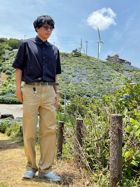 「アイテム（アナログ腕時計）」を使った、potaさん（メンズ・175cm）の秋コーディネート