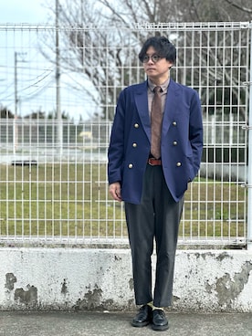 potaさん（メンズ・175cm）の春コーディネート