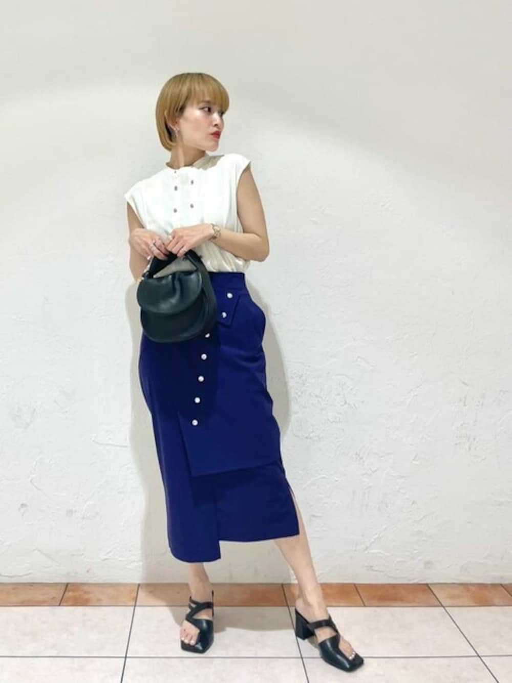 UNITED TOKYO ナイロンピケタイトスカート UNITED TOKYO（ユナイテッドトウキョウ）の「ナイロンピケタイト