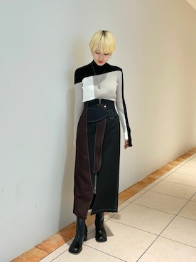 「#秋コーデ」｜「アイテム（ブーツ）」を使った、ヤマサキさん（レディース・157cm）の秋コーディネート