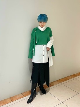 「#秋コーデ」｜「アイテム（その他シューズ）」を使った、ヤマサキさん（レディース・157cm）の秋コーディネート