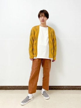 「バスクシャツ」｜「アイテム（スリッポン）」を使った、ジャーナルスタンダード メンズさん（メンズ・175cm）の冬コーディネート