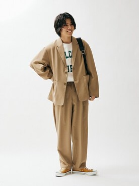 「JOURNAL STANDARD（ジャーナルスタンダード）のアイテム（セットアップ）」を使った、ジャーナルスタンダード メンズさん（メンズ・177cm）の冬コーディネート
