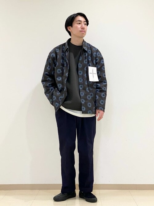 セール】【ニット＋ロンTの2点セット】ダブルフェイス クルーネック 