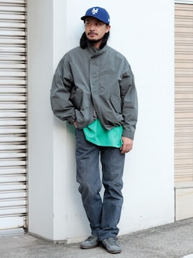 「アイテム（モッズコート、グレー系）」を使った、ジャーナルスタンダード メンズさん（メンズ・177cm）の冬コーディネート