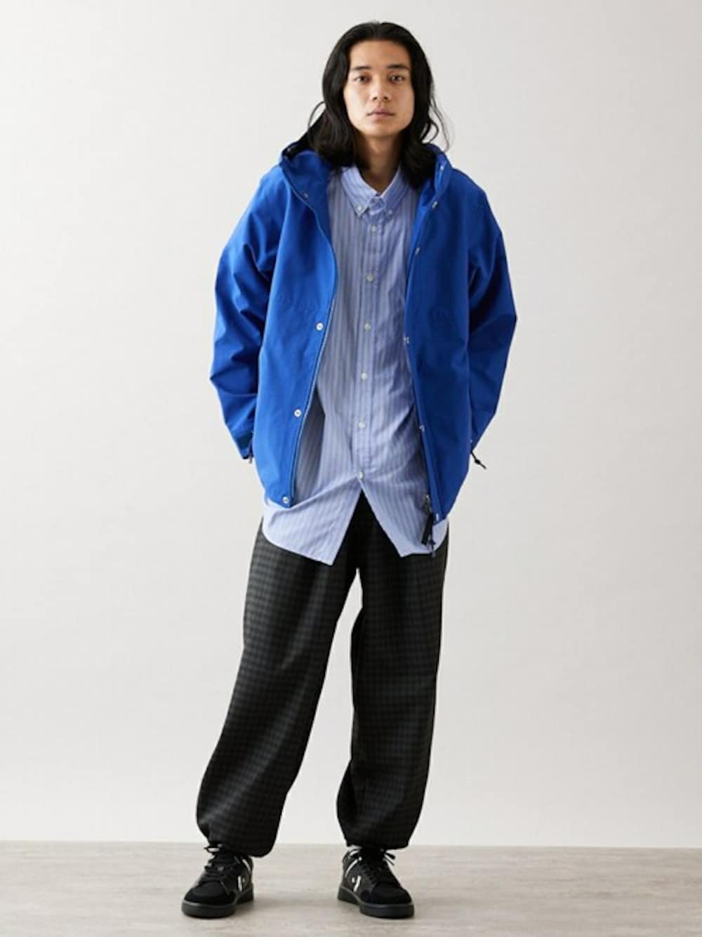 ジャーナルスタンダードラックス マウンテンパーカー 紺 ヨークブルゾン アウター JOURNAL STANDARD、マウンテンパーカー ジャーナルスタンダード