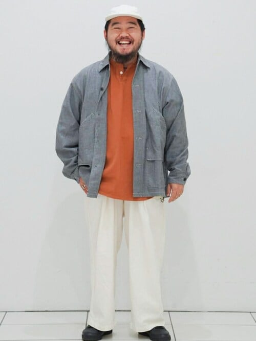 J.S.HOMESTEADジャーナルスタンダードシャンブレーシャツグレーL セール】【J.S.Homestead】INDIGO CHAMBRAY HUNTING SHIRTS