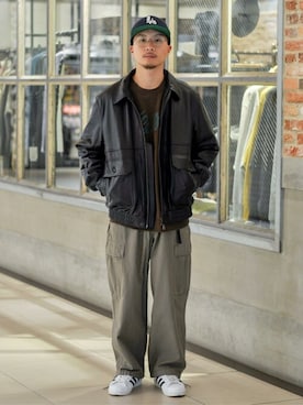 「JOURNAL STANDARD（ジャーナルスタンダード）のアイテム（ブルゾン）」を使った、ジャーナルスタンダード メンズさん（メンズ・169cm）の秋コーディネート