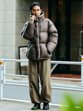 「JOURNAL STANDARD（ジャーナルスタンダード）のアイテム（ダウンジャケット/コート）」を使った、ジャーナルスタンダード メンズさん（メンズ・181cm）の秋コーディネート