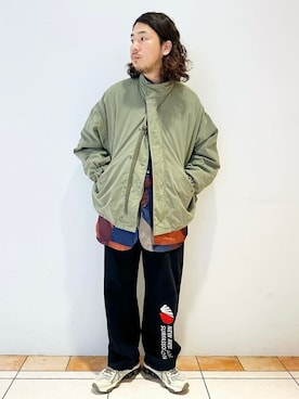 「シャツスタイル」｜「アイテム（モッズコート）」を使った、ジャーナルスタンダード メンズさん（メンズ・172cm）の秋コーディネート