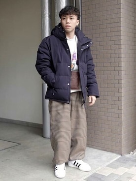 「JOURNAL STANDARD（ジャーナルスタンダード）のアイテム（ダウンジャケット/コート）」を使った、ジャーナルスタンダード メンズさん（メンズ・165cm）の秋コーディネート