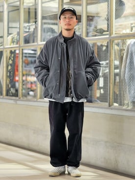 「JOURNAL STANDARD（ジャーナルスタンダード）のアイテム（帽子）」を使った、ジャーナルスタンダード メンズさん（メンズ・169cm）の秋コーディネート
