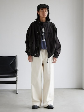 「JOURNAL STANDARD（ジャーナルスタンダード）のアイテム（モッズコート）」を使った、ジャーナルスタンダード メンズさん（メンズ・181cm）の冬コーディネート