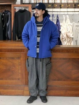 「JOURNAL STANDARD（ジャーナルスタンダード）のアイテム（ダウンジャケット/コート）」を使った、ジャーナルスタンダード メンズさん（メンズ・165cm）の冬コーディネート
