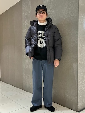 「JOURNAL STANDARD（ジャーナルスタンダード）のアイテム（ダウンジャケット/コート）」を使った、ジャーナルスタンダード メンズさん（メンズ・179cm）の冬コーディネート