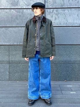 「ペインターパンツ」｜「アイテム（その他アウター）」を使った、ジャーナルスタンダード メンズさん（メンズ・175cm）の冬コーディネート
