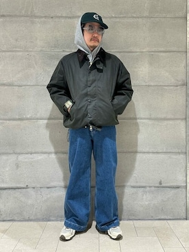 「ペインターパンツ」｜「アイテム（その他アウター）」を使った、ジャーナルスタンダード メンズさん（メンズ・171cm）の冬コーディネート