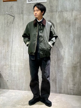 「30代コーデ」｜「アイテム（その他アウター）」を使った、ジャーナルスタンダード メンズさん（メンズ・182cm）の冬コーディネート