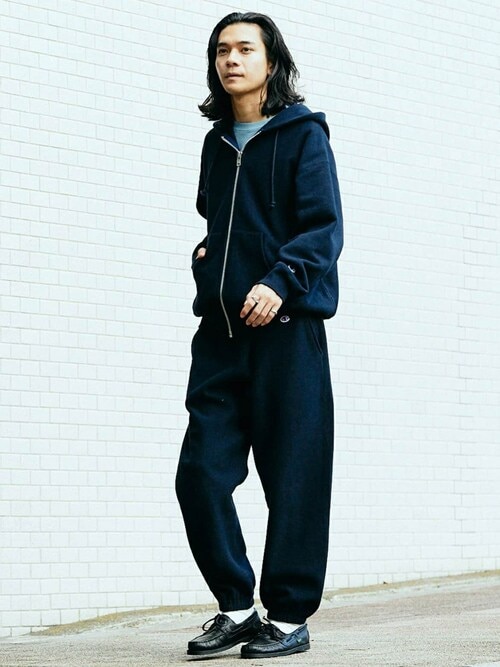 ジャーナルスタンダード 別注 Champion ネイビー パーカー セットアップ ジャーナルスタンダード 別注 Champion ネイビー パーカー