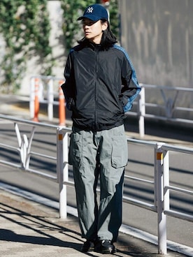 「JOURNAL STANDARD（ジャーナルスタンダード）のアイテム（ナイロンジャケット）」を使った、ジャーナルスタンダード メンズさん（メンズ・181cm）の冬コーディネート