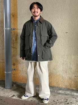 「ダンガリーシャツ」｜ジャーナルスタンダード メンズさん（メンズ・167cm）の冬コーディネート